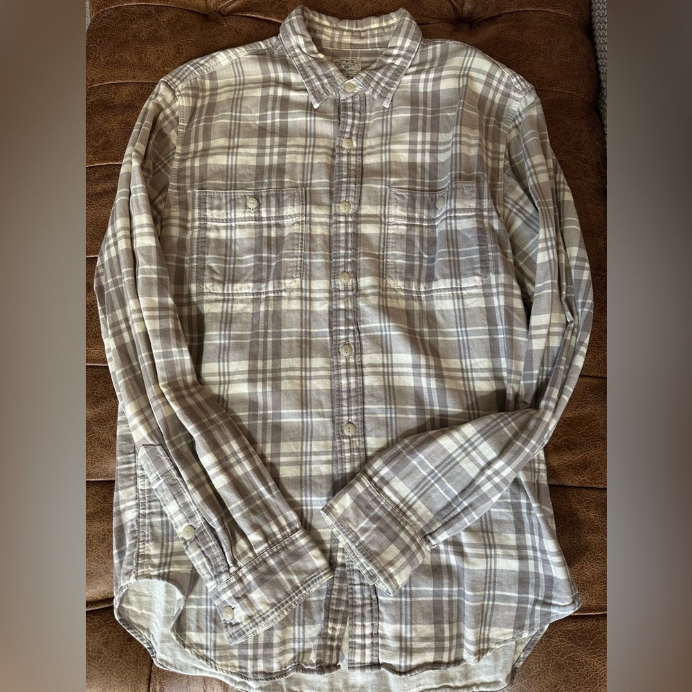 J. Crew Gray Plaid Casual Shirt